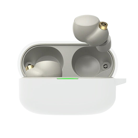For Sony WF-1000XM4 Wireless Earphone Silicone Protective Case(White)