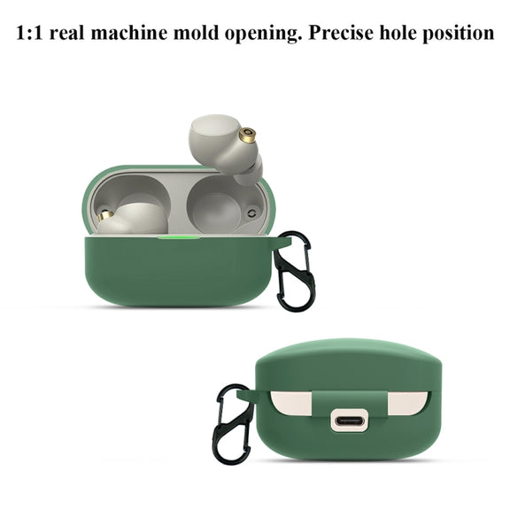 For Sony WF-1000XM4 Wireless Earphone Silicone Protective Case(Matcha Green)