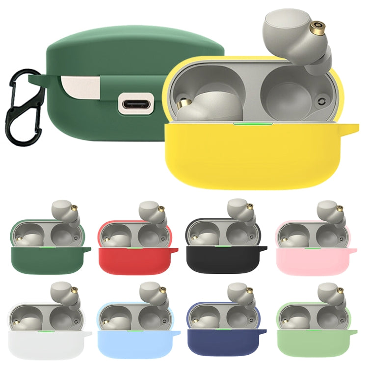 For Sony WF-1000XM4 Wireless Earphone Silicone Protective Case(Matcha Green)