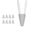 8 PCS / Set Universal Wearable Stylus Nib Cover For Apple Pencil 1 / 2(Grey) - Pencil Accessories by PMC TechLife | Online Shopping South Africa | PMC TechLife