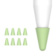 8 PCS / Set Universal Wearable Stylus Nib Cover For Apple Pencil 1 / 2(Green)