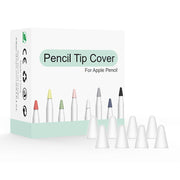 8 PCS / Set Universal Wearable Stylus Nib Cover For Apple Pencil 1 / 2(White)