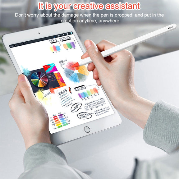 8 PCS / Set Universal Wearable Stylus Nib Cover For Apple Pencil 1 / 2(White)
