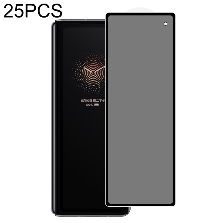 25 PCS Full Cover Anti-peeping Tempered Glass Film For Xiaomi Mi Mix Fold -  by PMC TechLife | Online Shopping South Africa | PMC TechLife