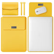 4 in 1 Lightweight and Portable Leather Computer Bag, Size:13/14 inches(Yellow) - 13.3 inch by PMC TechLife | Online Shopping South Africa | PMC TechLife