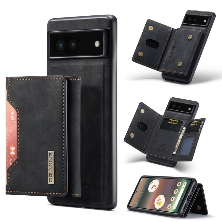 For Google Pixel 6A DG.MING M2 Series 3-Fold Multi Card Bag Phone Case(Black) - free shipping - PMC TechLife - Order now!