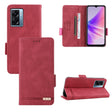 For OPPO A57 5G 2022 / Realme V23 5G Magnetic Clasp Leather Phone Case(Red) - Realme Cases by PMC TechLife | Online Shopping South Africa | PMC TechLife | Buy Now Pay Later Mobicred