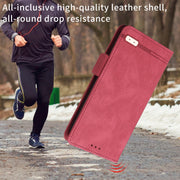 For OPPO A57 5G 2022 / Realme V23 5G Magnetic Clasp Leather Phone Case(Red)