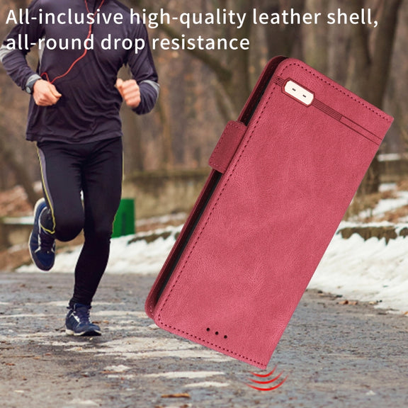 For OPPO A57 5G 2022 / Realme V23 5G Magnetic Clasp Leather Phone Case(Red)