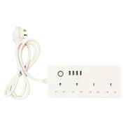WIFI  13A SM-SO301-K 4 Holes + 4 USB Multi-purpose Smart Power Strip, UK Plug