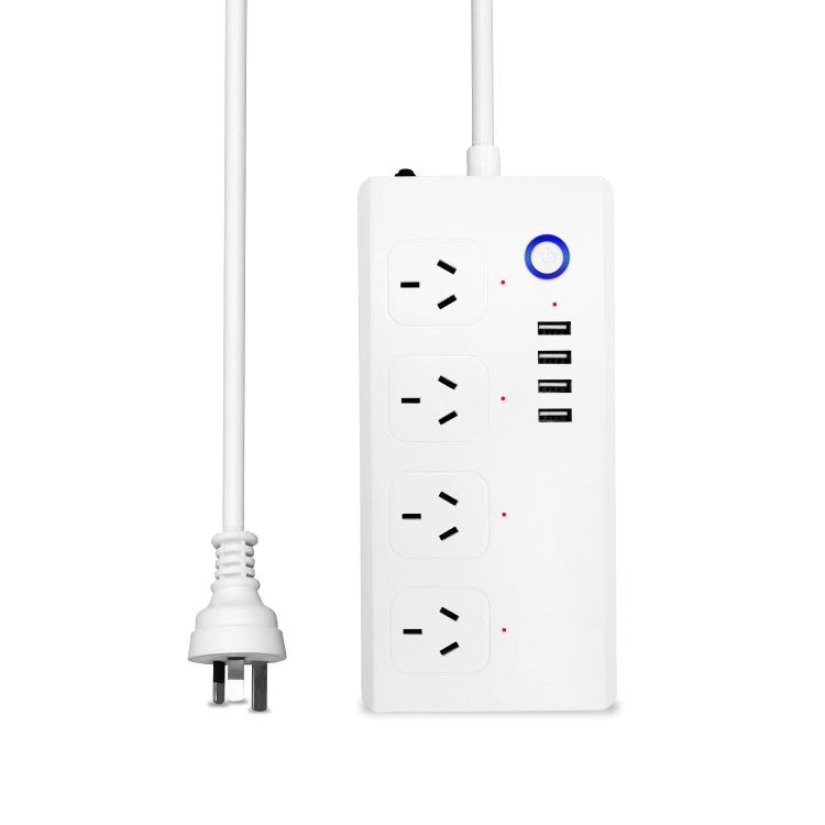 WiFi 10A SM-SO301-A 4 Holes + 4 USB 2000W Multi-purpose Smart Power Strip, AU Plug - Smart Socket by PMC TechLife | Online Shopping South Africa | PMC TechLife