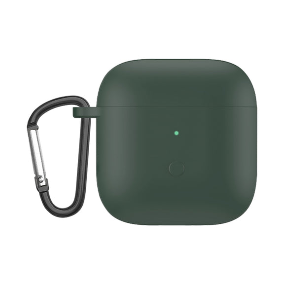 Liquid Silicone One-piece Earphone Protective Case For Redmi Buds3(Dark Night Green)