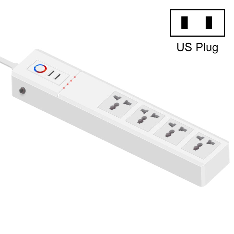 ZigBee 16A SM-SO306-M 4 Holes + 2 USB Multi-purpose Smart Power Strip(US Plug) - Smart Socket by PMC TechLife | Online Shopping South Africa | PMC TechLife