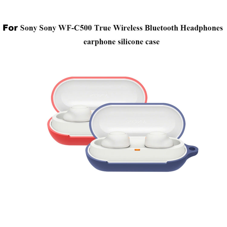 Bluetooth Earphone Silicone Case For Sony WF-C500(Red)