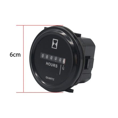 Mechanical Chronograph Marine Boat Engine Round ACDC Truck Chrono Hour Meter - free shipping - PMC Jewellery - Order now!