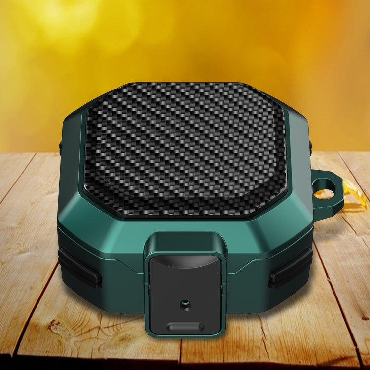 For Samsung Galaxy Buds Live/Buds Pro/Buds 2/2 Pro Anti-fall Earphones Case with Switch(Black Green) - free shipping - PMC TechLife - Order now!