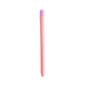 Contrasting Color Silicone Protective Case For Apple Pencil 2(Pink)