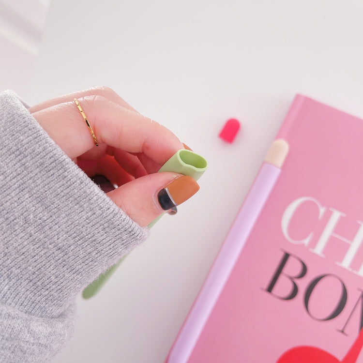 Contrasting Color Silicone Protective Case For Apple Pencil 2(Light Blue) - Pencil Accessories by PMC TechLife | Online Shopping South Africa | PMC TechLife