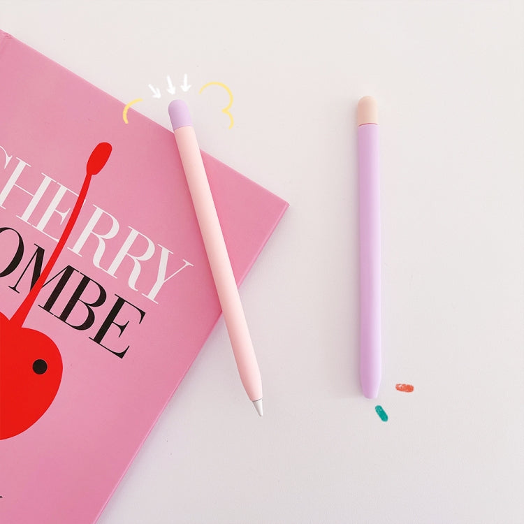 Contrasting Color Silicone Protective Case For Apple Pencil 2(Black) - Pencil Accessories by PMC TechLife | Online Shopping South Africa | PMC TechLife