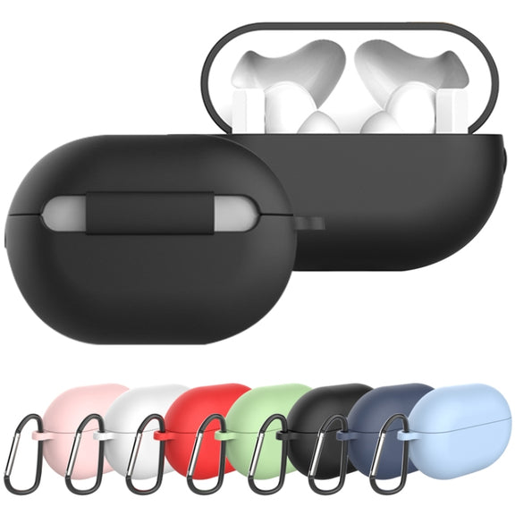 Earphone Silicone Protective Case for Huawei FreeBuds Pro, Type:with Buckle(Midnight Blue)