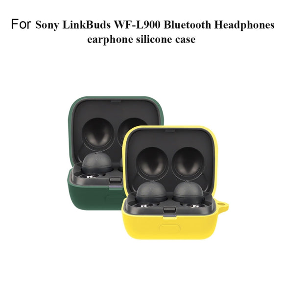 Bluetooth Earphone Silicone Protective Case For Sony LinkBuds WF-L900-2(Matcha Green)