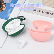 Earphone Liquid Silicone Protective Case For Huawei FreeBuds 5i(Matcha Green)
