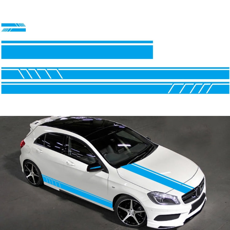 D-930 Lines Pattern Car Modified Decorative Sticker(Blue) - free shipping - PMC TechLife - Order now!