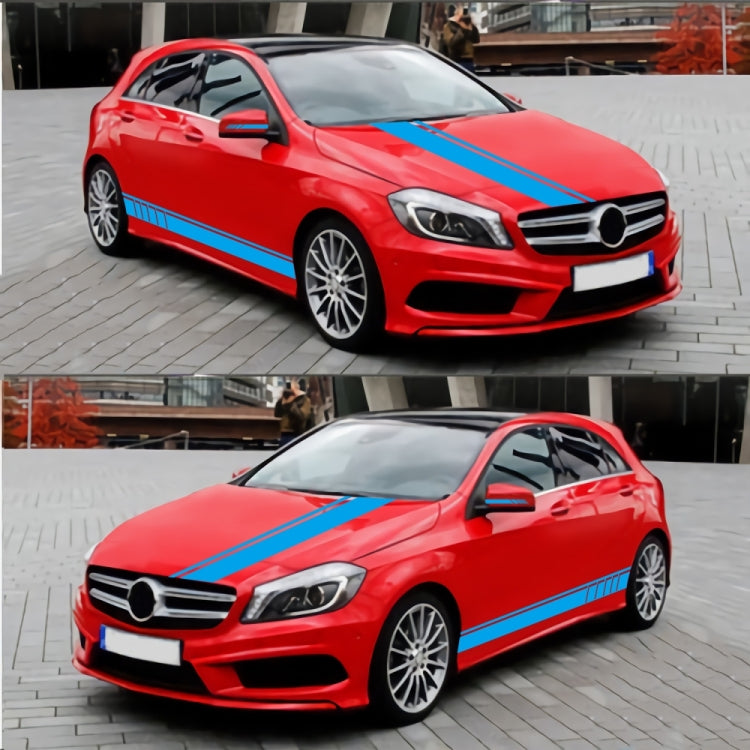 D-930 Lines Pattern Car Modified Decorative Sticker(Blue) - free shipping - PMC TechLife - Order now!