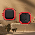 For Samsung Galaxy Buds Live / Buds 2 / Buds Pro / Buds 2 Pro Thunder Carbon Fiber TPU+PC Earphones Protective Case with Hook Up(Black and Red) - Samsung Earphone Case by PMC TechLife | Online Shopping South Africa | PMC TechLife