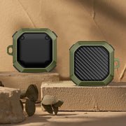 For Samsung Galaxy Buds Live / Buds 2 / Buds Pro/Buds 2 Pro Thunder Carbon Fiber TPU+PC Earphones Protective Case with Hook Up(Army Green)