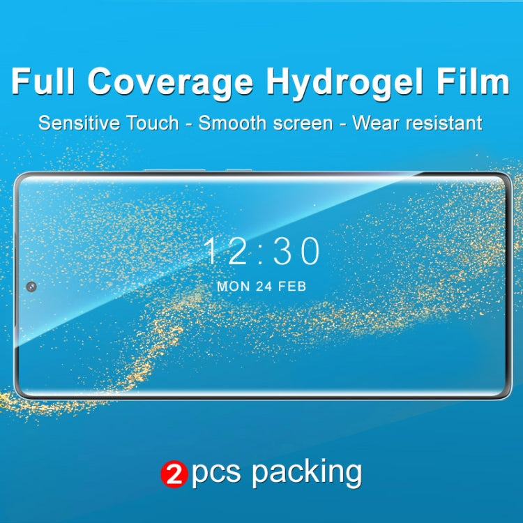 2 PCS imak Curved Full Screen Hydrogel Film Front Protector For Honor 70 5G - Honor Tempered Glass by imak | Online Shopping South Africa | PMC Jewellery | Buy Now Pay Later Mobicred