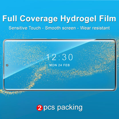 2 PCS imak Curved Full Screen Hydrogel Film Front Protector For Honor 70 5G - Honor Tempered Glass by imak | Online Shopping South Africa | PMC Jewellery | Buy Now Pay Later Mobicred