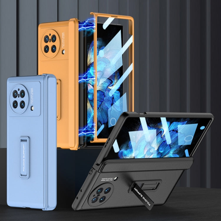 For vivo X Fold GKK Magnetic Hinge Flip Phone Case with Holder(Black) - free shipping - PMC Jewellery - Order now!