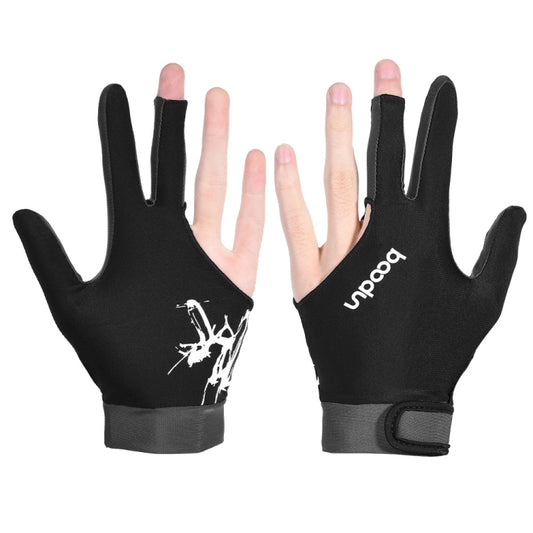 BOODUN M050912 Thin Breathable Men and Women Billiards Three Finger Single Gloves, Size:L(Dark Grey) - Others by BOODUN | Online Shopping South Africa | PMC Jewellery | Buy Now Pay Later Mobicred