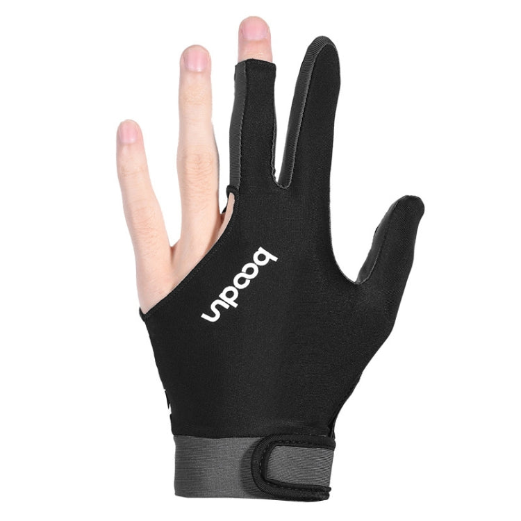 BOODUN M050912 Thin Breathable Men and Women Billiards Three Finger Single Gloves, Size:L(Dark Grey) - Others by BOODUN | Online Shopping South Africa | PMC Jewellery | Buy Now Pay Later Mobicred