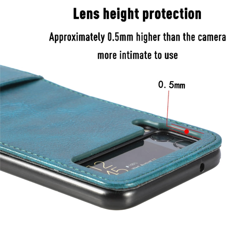 For Samsung Galaxy Z Flip4 5G Vertical Flip Card Slot Leather Phone Case(Black) - Galaxy Z Flip4 5G Cases by PMC TechLife | Online Shopping South Africa | PMC TechLife | Buy Now Pay Later Mobicred