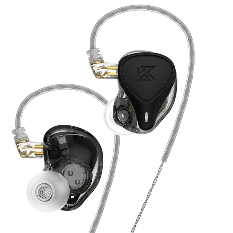 KZ-ZEX PRO 1.2m Electrostatic Coil Iron Hybrid In-Ear Headphones, Style:Without Microphone(Black) - free shipping - PMC TechLife - Order now!