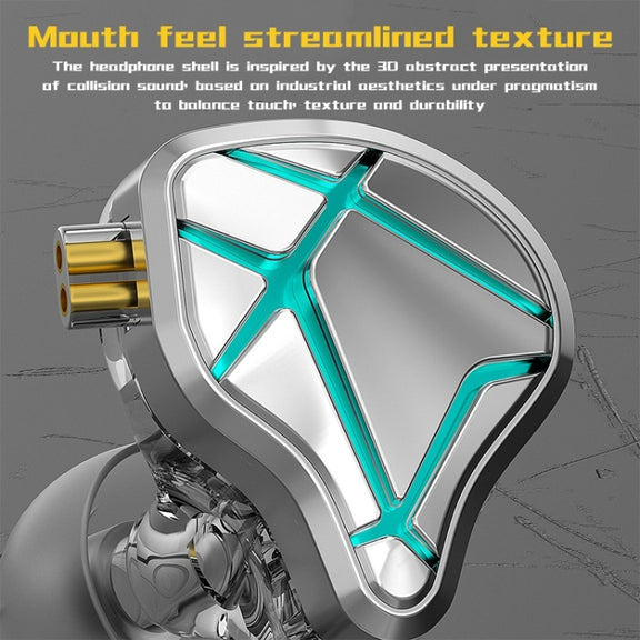 KZ-ESX 12MM Dynamic Subwoofer Sports In-Ear HIFI Headphones,Length: 1.2m(Without Microphone)