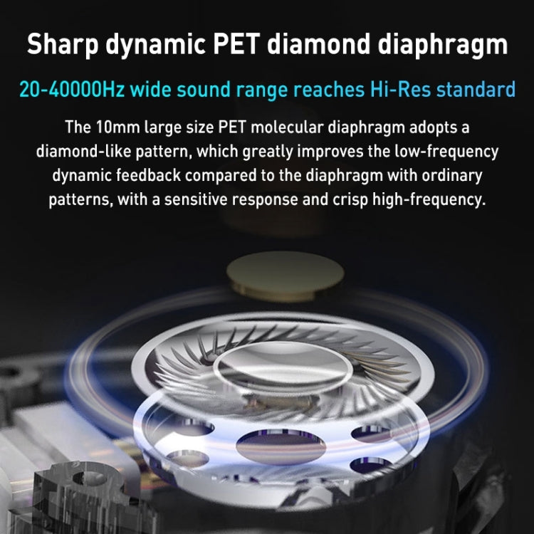 KZ-EDC 1.2m High-Value Subwoofer Wired HIFI In-Ear Headphones, Style:With Microphone(Shining Black) - free shipping - PMC TechLife - Order now!