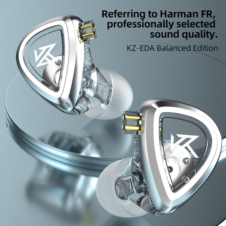 KZ-EDA Balanced Dual Magnetic Dynamic In-Ear Earphone,Length: 1.2m(With Microphone)