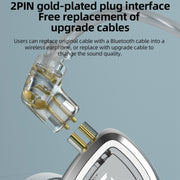 KZ-EDA Balanced Dual Magnetic Dynamic In-Ear Earphone,Length: 1.2m(Without Microphone)