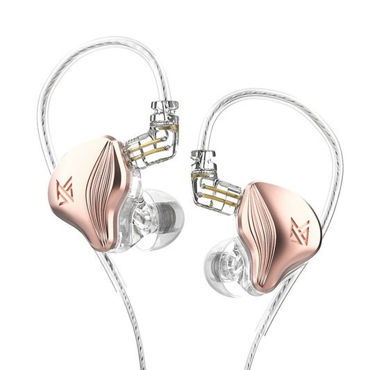 KZ-ZEX 1.2m Electrostatic Dynamic In-Ear Sports Music Headphones, Style:Without Microphone(Rose Gold) - free shipping - PMC Jewellery - Order now!