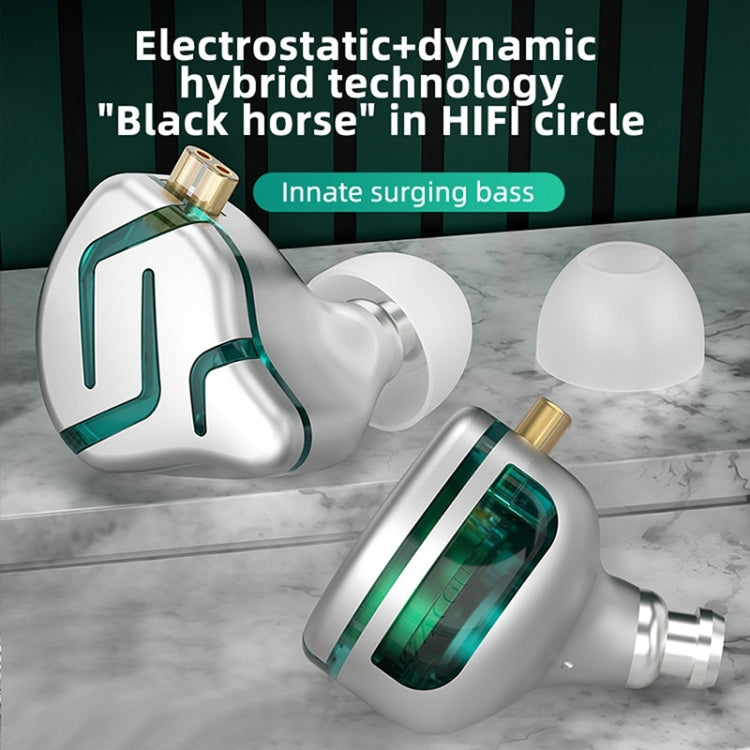 KZ-ZES Electrostatic Dynamic Hybrid HIFI In-Ear Headphones,Length: 1.2m(With Microphone) - free shipping - PMC TechLife - Order now!