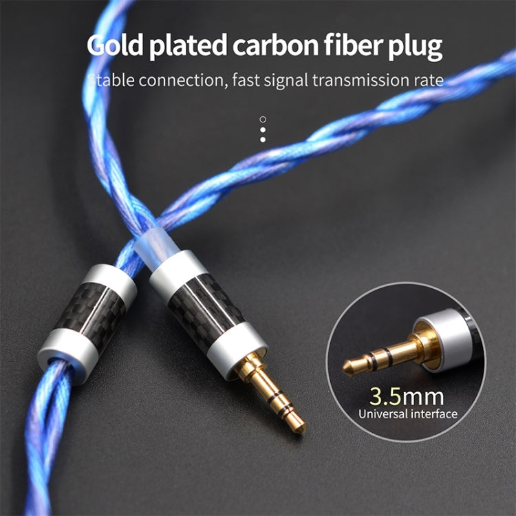 KZ 90-10 2Pin Interface 498 Core DIY Headphone Upgrade Cable,Length: 1.2m(Blue) - free shipping - PMC Jewellery - Order now!