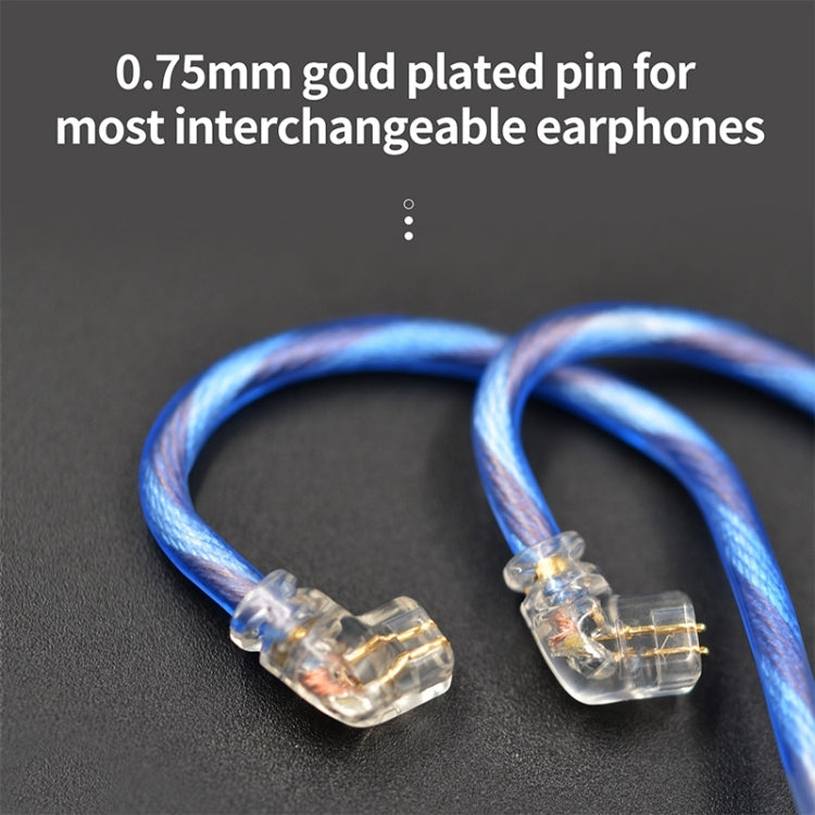 KZ 90-10 2Pin Interface 498 Core DIY Headphone Upgrade Cable,Length: 1.2m(Blue) - free shipping - PMC Jewellery - Order now!