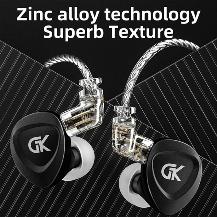 GK GSE Ten-Unit Coil Iron Subwoofer HIFI In-Ear Headphones(With Microphone) - In Ear Wired Earphone by PMC TechLife | Online Shopping South Africa | PMC TechLife