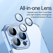 For iPhone 13 SULADA Crytal Steel Series Diamond Glass + TPU Phone Case(Transparent)