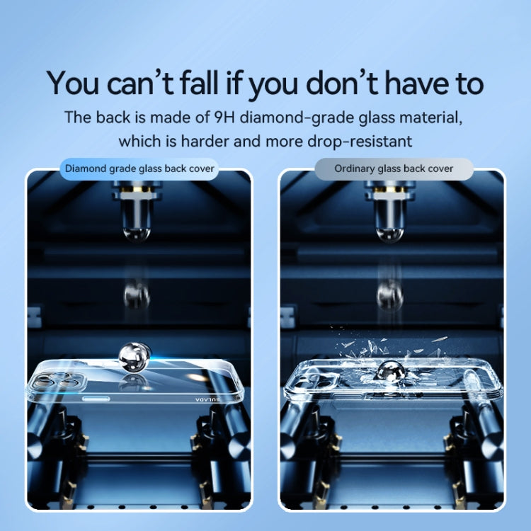 For iPhone 13 SULADA Crytal Steel Series Diamond Glass + TPU Phone Case(Black) - iPhone 13 Cases by SULADA | Online Shopping South Africa | PMC TechLife | Buy Now Pay Later Mobicred