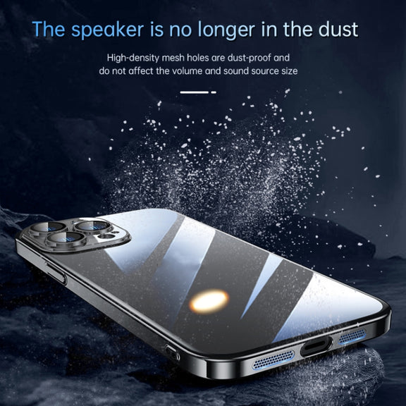 For iPhone 12 SULADA JINGJIA Series Lens Protector PC Phone Case(Black)