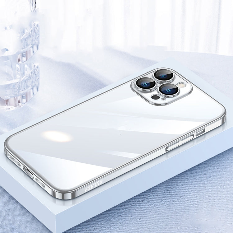 For iPhone 12 Pro SULADA JINGJIA Series Lens Protector PC Phone Case(Silver) - iPhone 12 / 12 Pro Cases by SULADA | Online Shopping South Africa | PMC TechLife